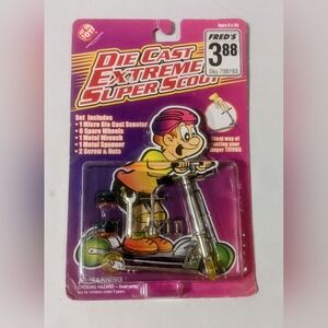 Vintage Die Cast Extreme Super Scoot Mini Scooter Playset Toys w/ Tools - RARE